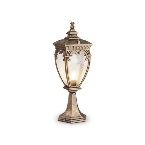 Lampa zewnętrzna Słupek oświetleniowy  Fleur O414FL-01GB Maytoni E27x60W Aluminium/ Czerń ze złotem/