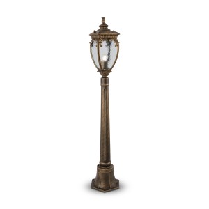 Lampa zewnętrzna Słupek oświetleniowy  Fleur O414FL-01GB1 Maytoni E27x60W Aluminium/ Czerń ze złotem/