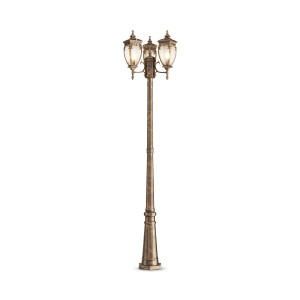 Lampa zewnętrzna Słupek oświetleniowy  Fleur O414FL-03GB Maytoni E27x60W Aluminium/ Czerń ze złotem/