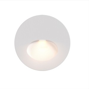 Lampa ścienna kinkiet na klatkę schodową Bil O015SL-L3W3K Maytoni LEDx3W Aluminium/ Biały/