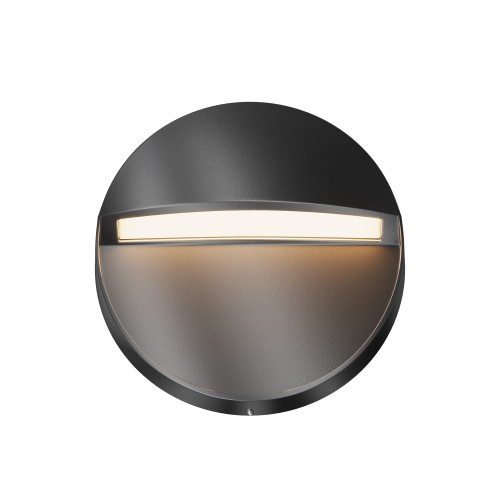 Lampa ścienna kinkiet na klatkę schodową Mane O046SL-L3B3K Maytoni LEDx3W Aluminium i tworzywo sztuczne/ Czarny/