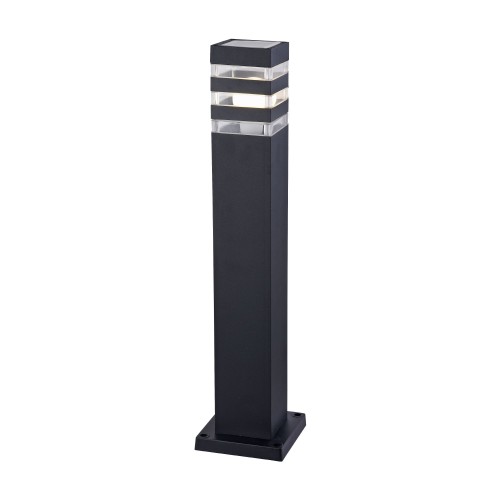 Lampa zewnętrzna Słupek oświetleniowy Unter den Linden O578FL-01B Maytoni E27x60W Aluminium/ Czarny/