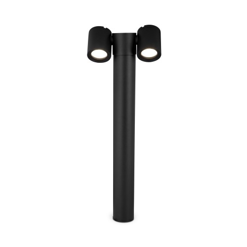 Lampa zewnętrzna Słupek oświetleniowy Wall Street O010FL-02B Maytoni GU10x50W Aluminium/ Czarny/