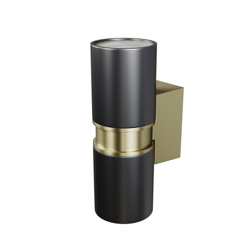 Lampa ścienna kinkiet Bowery O582WL-02B Maytoni GU10x50W Aluminium/ Czarny/