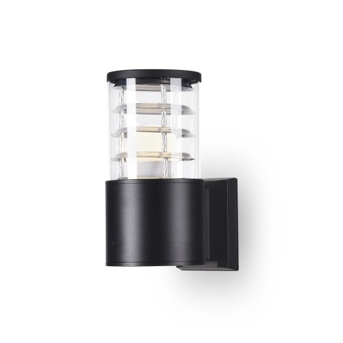 Lampa ścienna kinkiet Bronx O576WL-01B Maytoni E27x60W Aluminium/ Czarny/