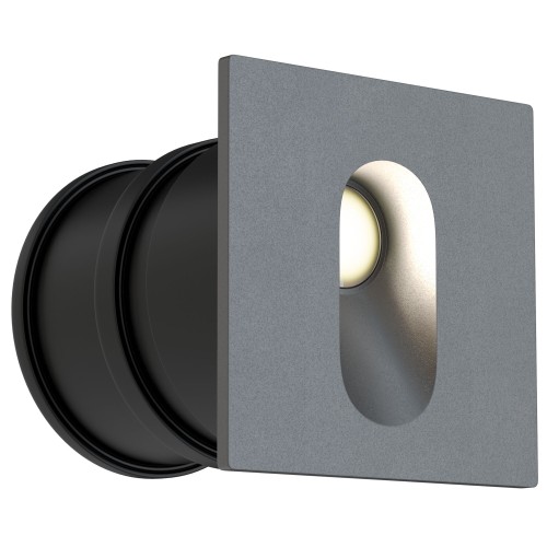 Lampa ścienna kinkiet na klatkę schodową Via Urbana O022-L3GR Maytoni LEDx3W Aluminium/ Szary/