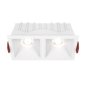 Lampa sufitowa Spot reflektor Alfa LED DL043-02-10W4K-SQ-W Maytoni LEDx20W Aluminium i tworzywo sztuczne/ Biały/
