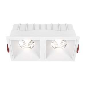 Lampa sufitowa Spot reflektor Alfa LED DL043-02-15W4K-SQ-W Maytoni LEDx30W Aluminium i tworzywo sztuczne/ Biały/