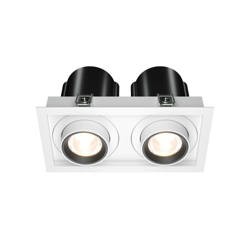 Lampa sufitowa Spot reflektor Hidden DL095-02-10W3K-W Maytoni LEDx20W Aluminium i tworzywo sztuczne/ Biały/