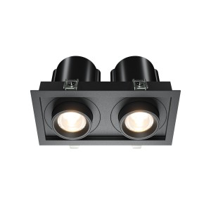 Lampa sufitowa Spot reflektor Hidden DL095-02-10W3K-B Maytoni LEDx20W Aluminium i tworzywo sztuczne/ Czarny/
