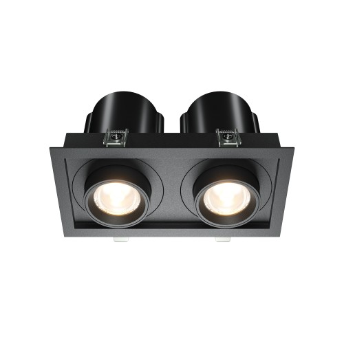 Lampa sufitowa Spot reflektor Hidden DL095-02-10W3K-B Maytoni LEDx20W Aluminium i tworzywo sztuczne/ Czarny/
