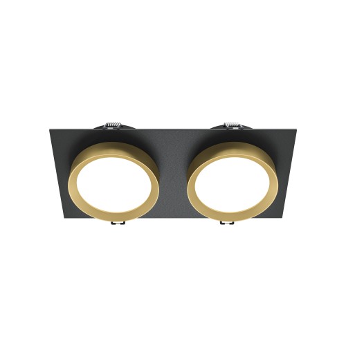 Lampa sufitowa Spot reflektor Hoop DL086-02-GX53-SQ-BG Maytoni GX53x12W Aluminium i tworzywo sztuczne/ Czerń ze złotem/
