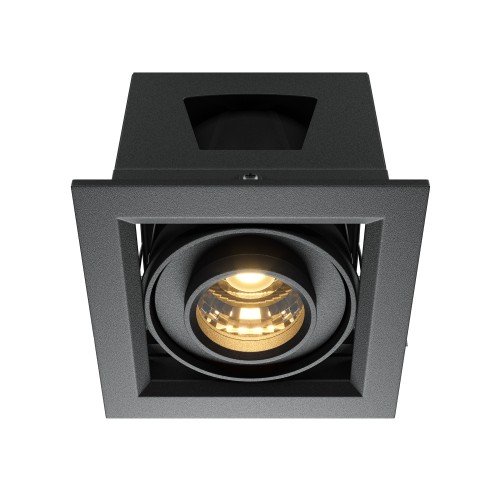 Lampa sufitowa Spot reflektor Metal Modern DL093-01-10W3K-B Maytoni LEDx10W Aluminium, metal/ Czarny/