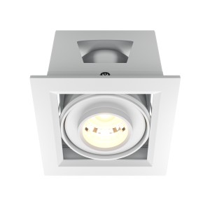 Lampa sufitowa Spot reflektor Metal Modern DL093-01-10W3K-W Maytoni LEDx10W Aluminium, metal/ Biały/