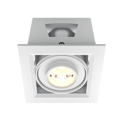 Lampa sufitowa Spot reflektor Metal Modern DL093-01-10W3K-W Maytoni LEDx10W Aluminium, metal/ Biały/