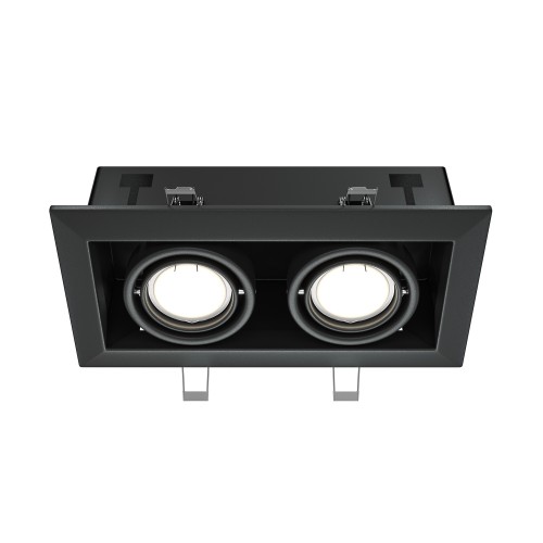 Lampa sufitowa Spot reflektor Metal Modern DL008-2-02-B Maytoni GU10/MR16x10W Metal/ Czarny/