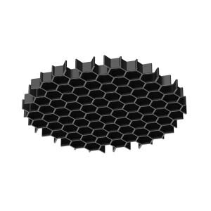 Filtr antyodblaskowy HoneyComb-D45 Maytoni Artisan HoneyComb‑D45 – aluminiowy, czarny, do reflektorów LED, 10 W