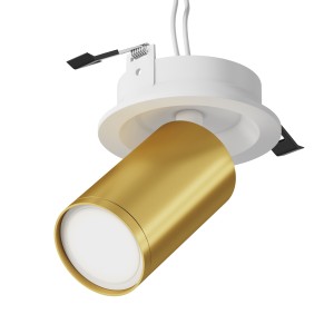 Lampa sufitowa Spot reflektor FOCUS S C048CL-U-1WMG Maytoni GU10x10W Aluminium/ Białe i matowe złoto/