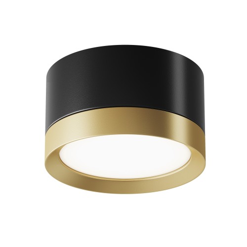 Lampa sufitowa Spot reflektor Hoop C086CL-GX53-SRD-BG Maytoni GX53x12W Aluminium i tworzywo sztuczne/ Czerń ze złotem/