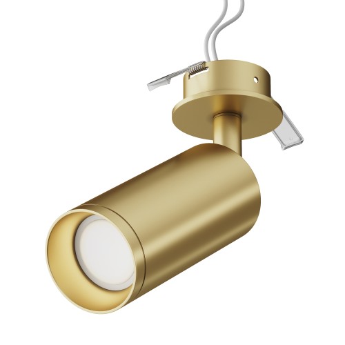 Lampa sufitowa Spot reflektor Focus C018CL-01MG Maytoni GU10x10W Aluminium/Aluminium Matowe złoto/Złoty matowy