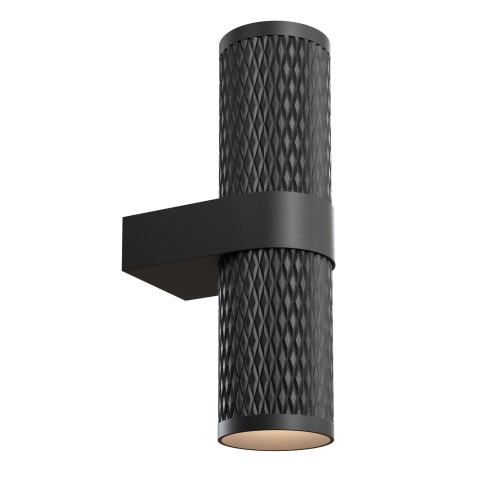 Lampa ścienna kinkiet Focus Design C069WL-02B Maytoni GU10x10W Aluminium/ Czarny/
