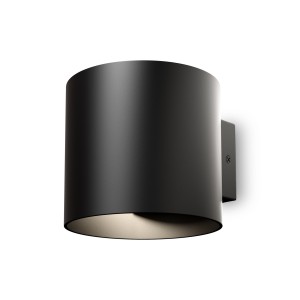 Lampa ścienna kinkiet Rond C066WL-01B Maytoni G9x50W Aluminium/ Czarny/