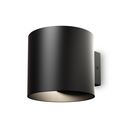 Lampa ścienna kinkiet Rond C066WL-01B Maytoni G9x50W Aluminium/ Czarny/