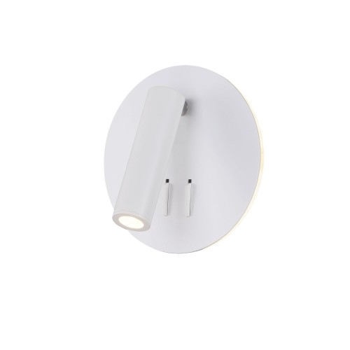 Lampa ścienna kinkiet Ios 176 C176-WL-01-6W-W Maytoni LEDx9W Aluminium/ Biały/
