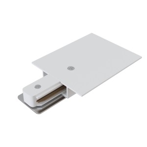 Wejście zasilania TRA002B-11W Maytoni Unity TRA002B‑11W – biały, aluminium, 230 V do szyn jednofazowych Unity, 117 × 60 × 20 mm