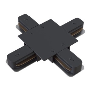 Łącznik krzyżowy (X) wpuszczany TRA002CX-11B Maytoni Unity TRA002CX‑11B – czarny, aluminium, do szyn jednofazowych Unity
