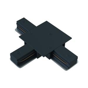 Łącznik trójnóg (T) wpuszczany TRA002CT-11B Maytoni Unity TRA002CT‑11B – czarny, aluminium, do szyn jednofazowych Unity