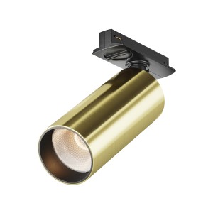 Reflektor LED TR021-1-12W3K-W-BBS Maytoni Focus LED 12W 3000K, mosiądz, do systemu jednofazowego