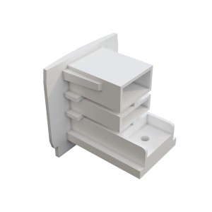 Zaślepka końcowa Trinity TRA005EC-31W, biały, tworzywo sztuczne, system trójfazowy