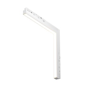 Reflektor szynowy Maytoni Basis Angle TR102-24W3K-W, biały, aluminium, LED 24W 3000K, jednofazowy system szynowy