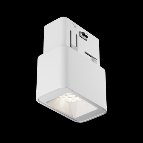 Reflektor szynowy Points S Maytoni TR100-2-2W4K-S-W, LED 2 W 4000 K, aluminium białe, system szynowy