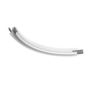 Złącze promieniowe R300 do szynoprzewodów wpuszczanych Maytoni Exility TRA044-angle.12W, aluminium, biały, do płyt kartonowo-gipsowych 12,5 mm, czarny