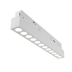Reflektor szynowy Points Maytoni TR031-4-18WTW-DD-W, 18W LED, 2700–6000K, ściemnialny, aluminium, biały