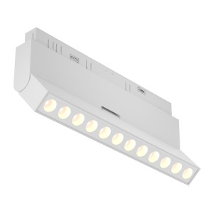 Reflektor szynowy obrotowy Points rot Maytoni TR033-4-12WTW-DD-W, 12W LED, 2700–6000K, ściemnialny, aluminium, biały