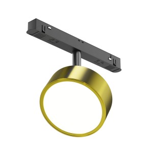 Reflektor szynowy Rado 18W LED 3000K aluminium czerń i mosiądz Maytoni TR040-4-18W3K-DS-BBS do systemu jednofazowego