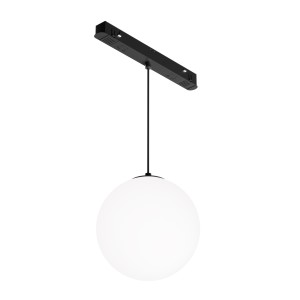 Lampa wisząca szynowa Luna Maytoni TR039-4-5W3K-WW-DS-1, LED 5 W 3000 K, czarne szkło, do systemu szynowego jednofazowego