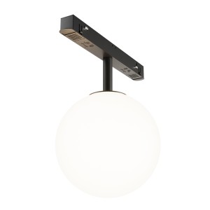 Reflektor szynowy Luna 5W LED 4000K szkło czarny Maytoni TR038-2-5W4K-1 do systemu jednofazowego