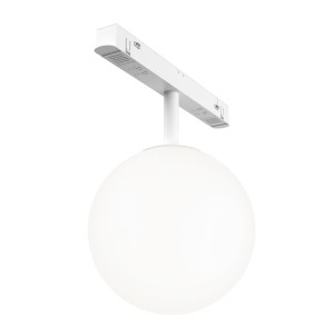 Reflektor szynowy Luna 5W LED 3000K szkło biały Maytoni TR038-4-5W3K-WW-DS-W-1 do systemu jednofazowego