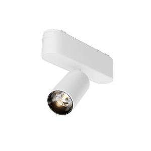 Lampa szynowa reflektorowa Focus LED TR103-1-5W3K-M-W Maytoni 5W LED 3000K aluminium biały – do systemu magnetycznego Radity