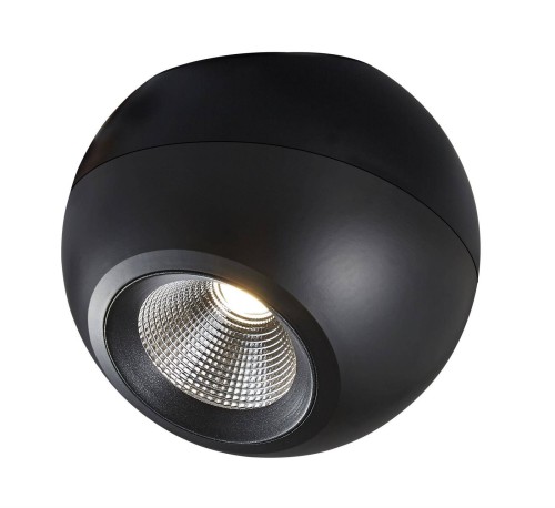 Plafon LED Mistic Madball MSTC-05411171 Mistic Lighting LED wymienny 1x9W 882lm 3000K Aluminium Czarny