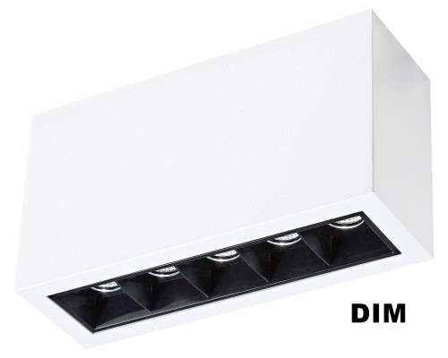 Plafon techniczny Mistic Icon MSTC-05411253 Mistic Lighting LED wymienny 5x10W 1150lm 4000K Czarny/Biały
