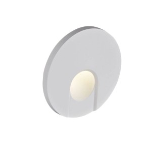 Oprawa schodowa moduł LED + ramka Mistic DOT R Matt White MSTC-05411900+MSTC-05118010 Mistic Lighting 1W 3000K 80lm Biały mat