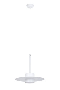 Lampa wisząca CHARLIE Sigma Lighting 1x GX53 MAX 12 W LED Stal lakierowana Biały/Biały