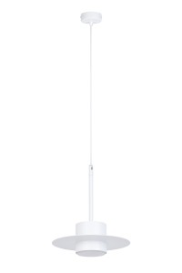 Lampa wisząca CHARLIE Sigma Lighting 1x GX53 MAX 12 W LED Stal lakierowana Biały/Biały