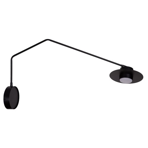 Lampa ścienna Kinkiet CHARLIE Sigma Lighting 1x GX53 MAX 12 W LED Stal lakierowana Czarny/Czarny