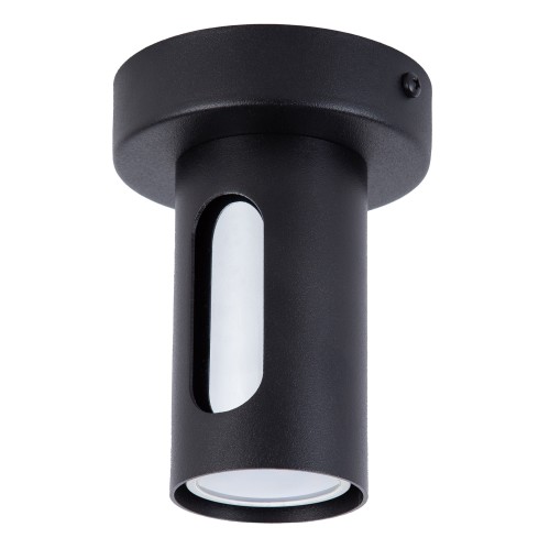 Lampa sufitowa Plafon Spot FLOW Sigma Lighting 1XGU10 MAX 10W LED Stal lakierowana Czarny/Czarny/Srebrny